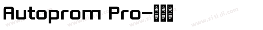 Autoprom Pro字体转换 Autoprom Pro字体转换